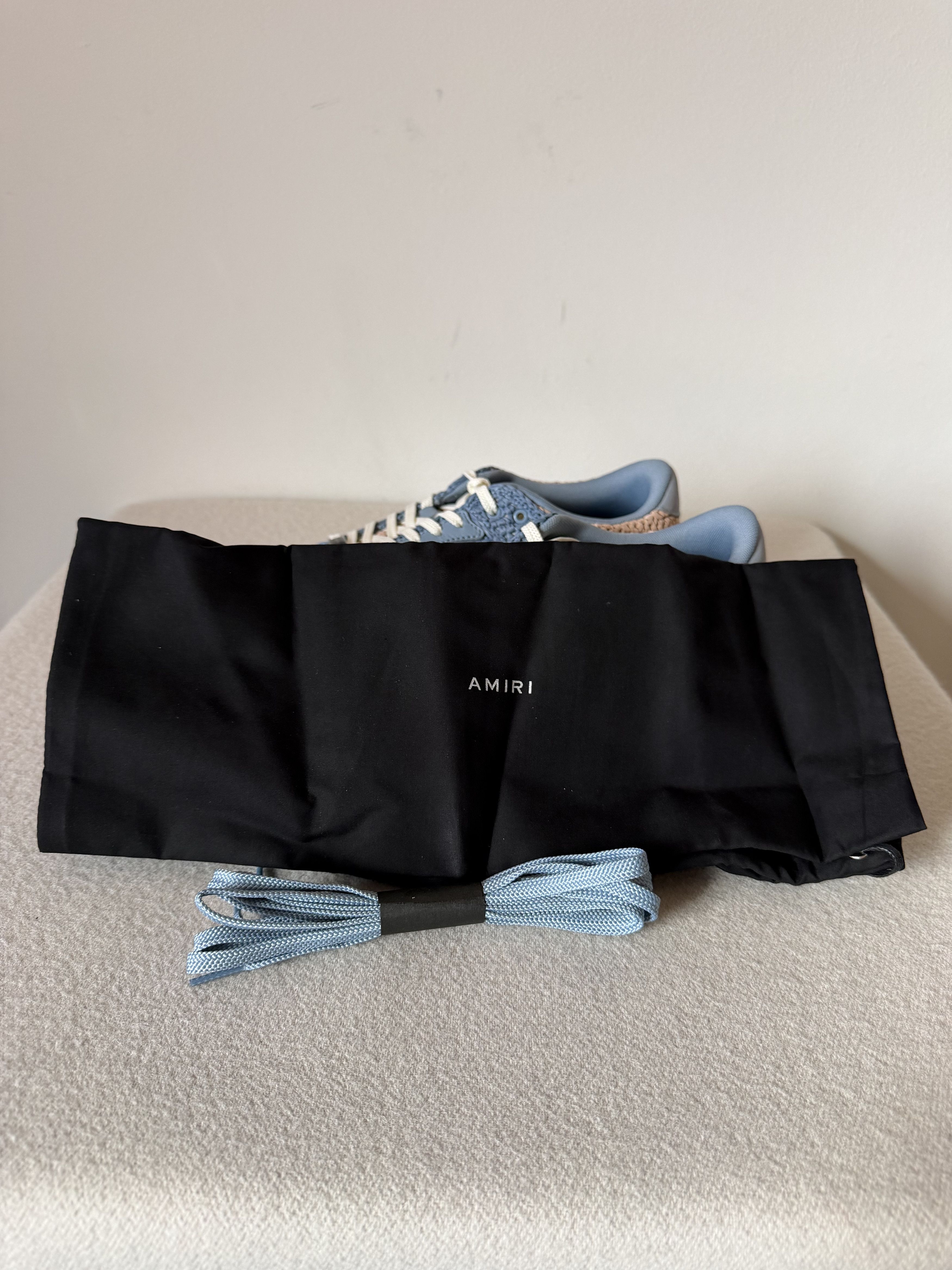 Amiri Amiri Raffia Skel Top Low in Blue Size US 12 / EU 45 - 7 Thumbnail
