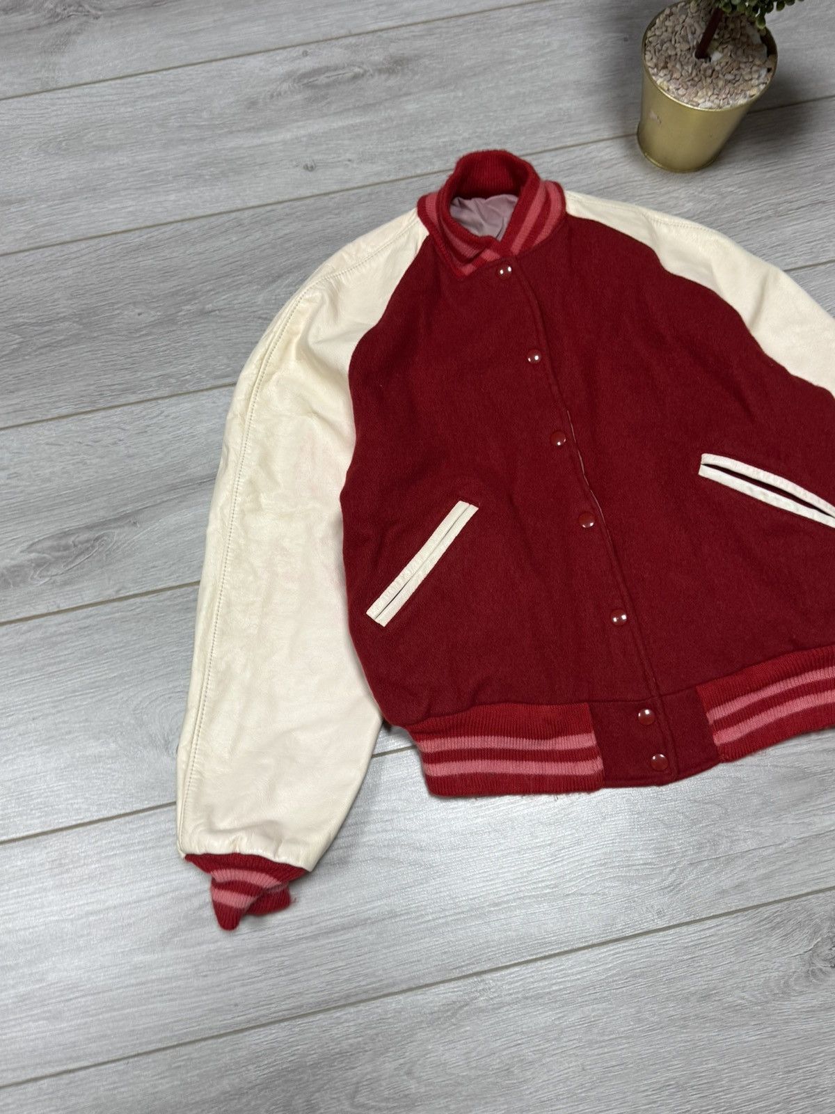 Trophy Clothing Trophy Jackets USA vintage varsity double side wool leather Size US L / EU 52-54 / 3 - 14 Thumbnail