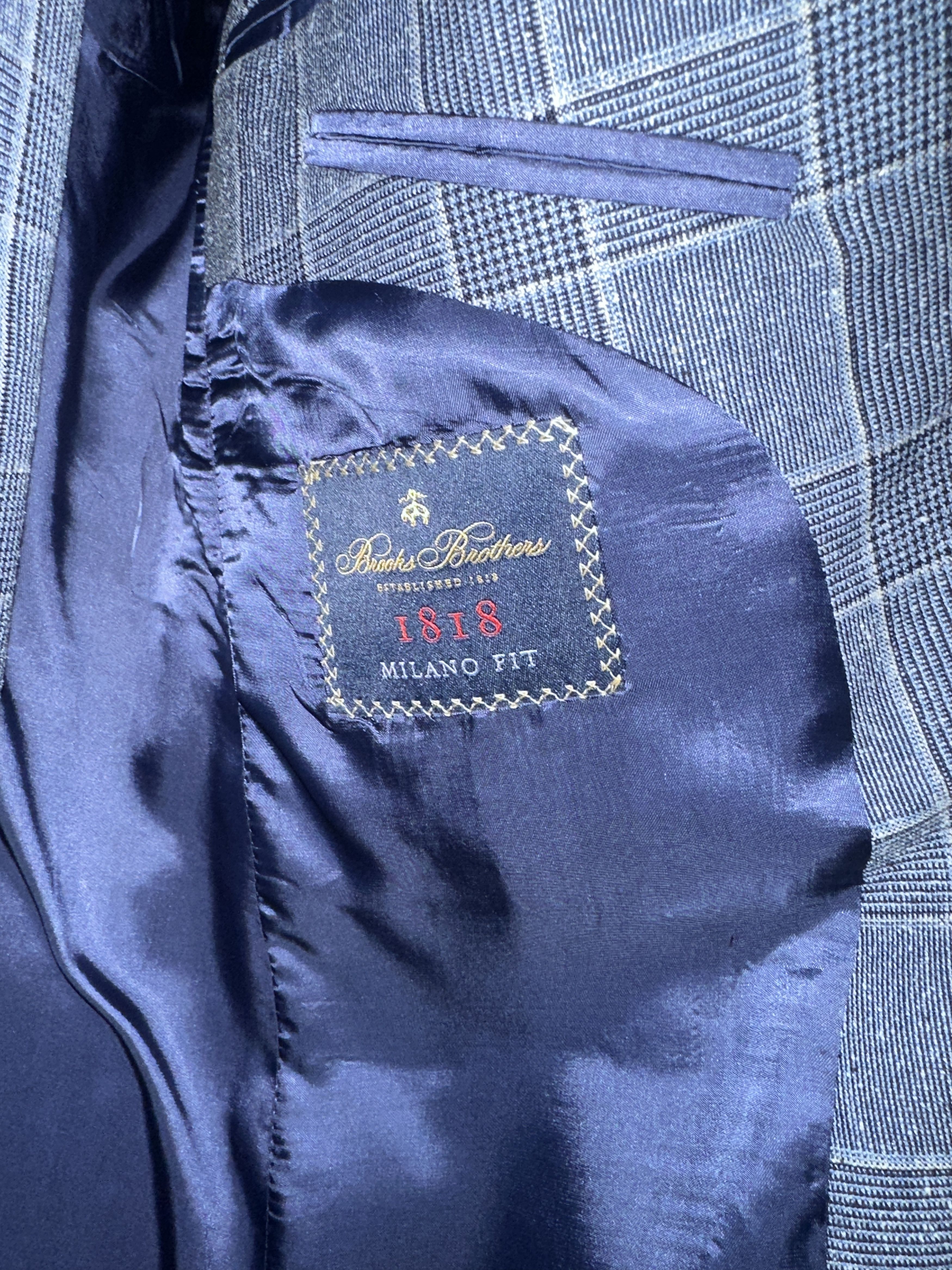 Brooks Brothers MiUSA Wool-silk 1818 Suit Size 38R - 7 Thumbnail