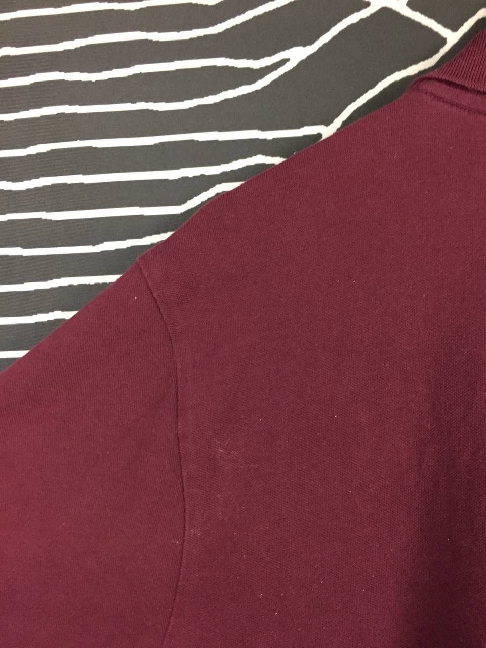 Gap GAP Burgundy Retro Horizontal Striped Essentials Polo Shirt Size US XL / EU 56 / 4 - 6 Thumbnail