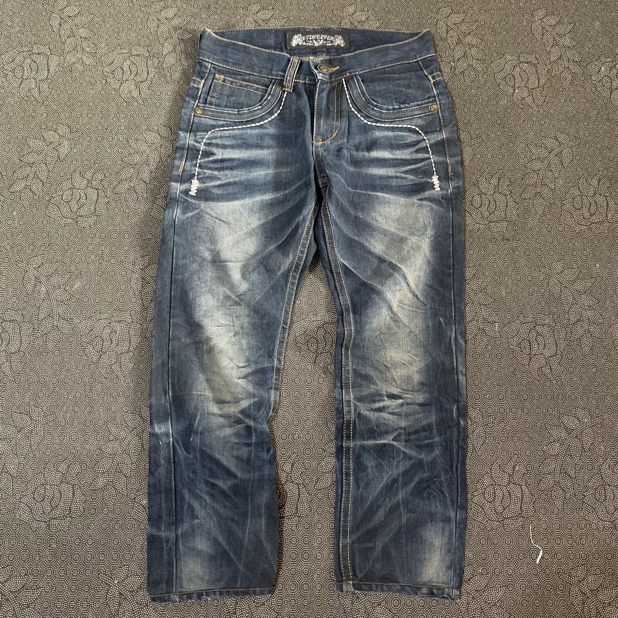 Ed Hardy Vintage Y2K Redpepper Eagle Thunder Embroidered Jeans Pants Size US 28 / EU 44 - 15 Thumbnail