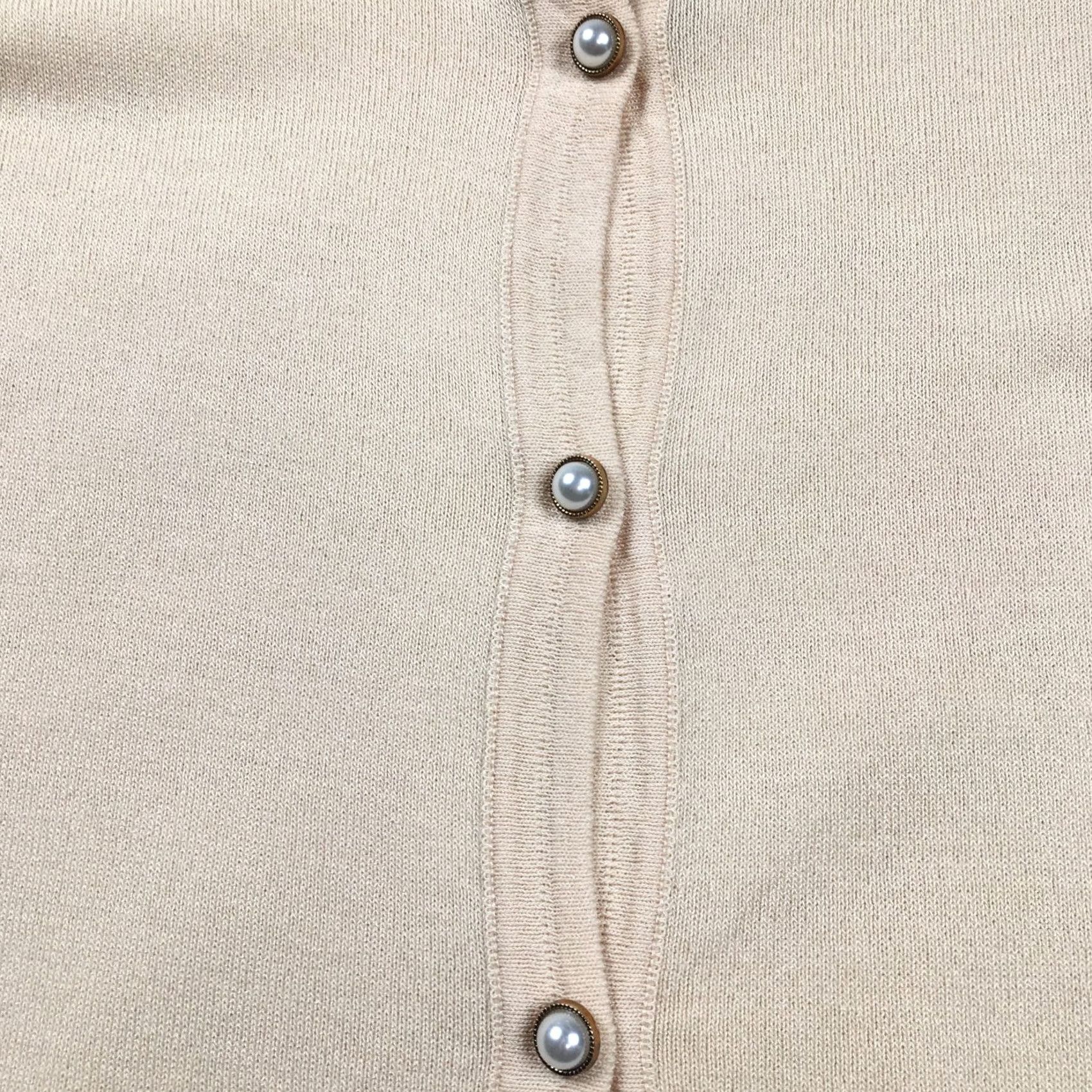 Boohoo Boohoo Womens Cardigan Sweater Sz 20 Ivory Button Up Pearl Buttons Classic NWT Size 3XL / US 20-22 - 3 Thumbnail
