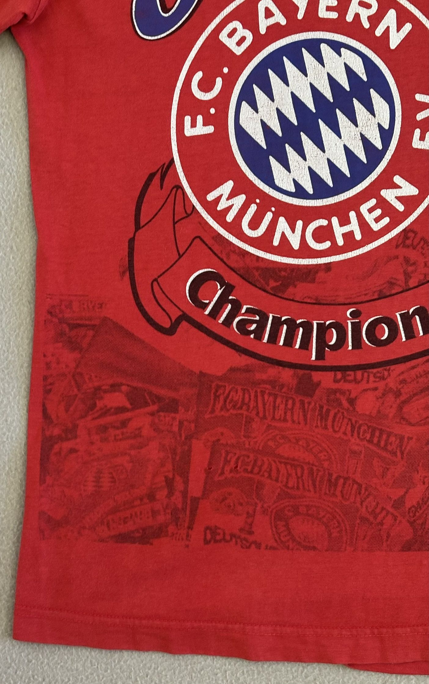 Vintage Bayern Munich Championship 1994 T-Shirt Size L Size US L / EU 52-54 / 3 - 8 Thumbnail