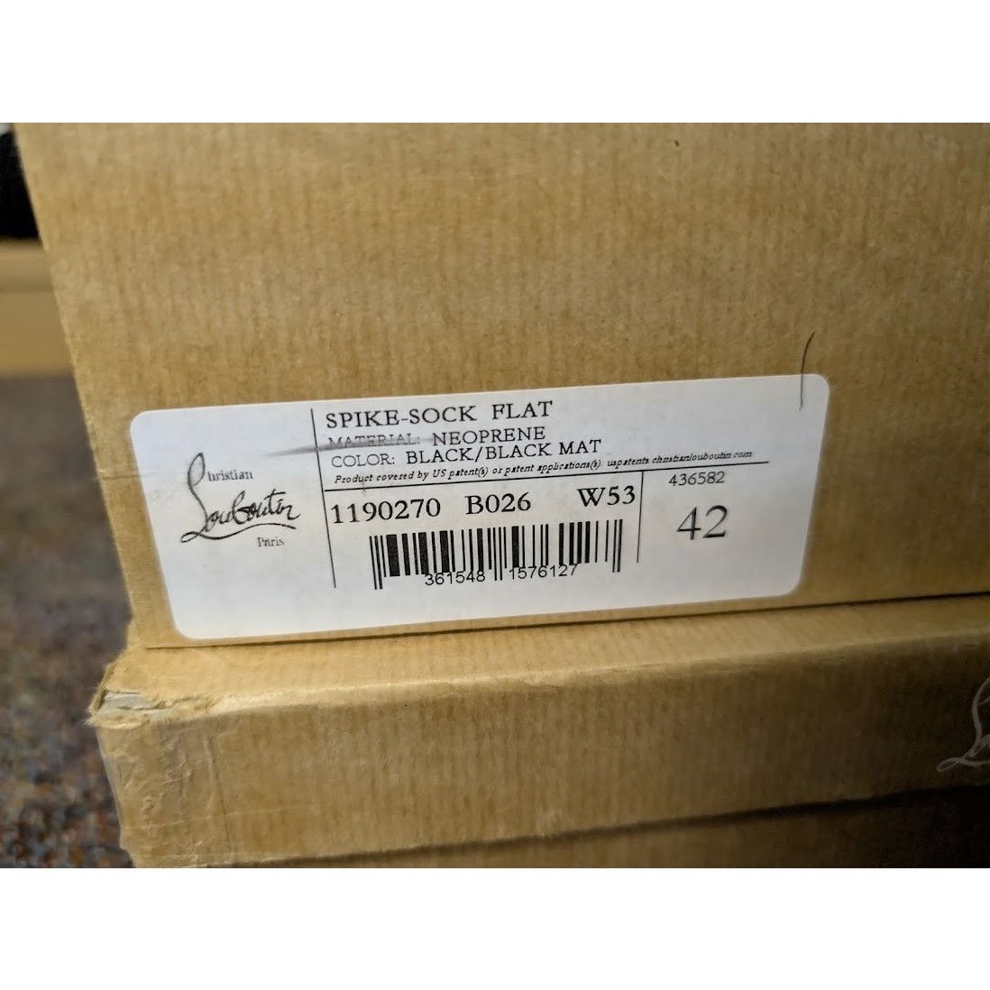 Christian Louboutin o1rshd1 Spike Sock Flat Shoe Boots Sneakers in Black 42 Size US 9 / EU 42 - 24 Thumbnail