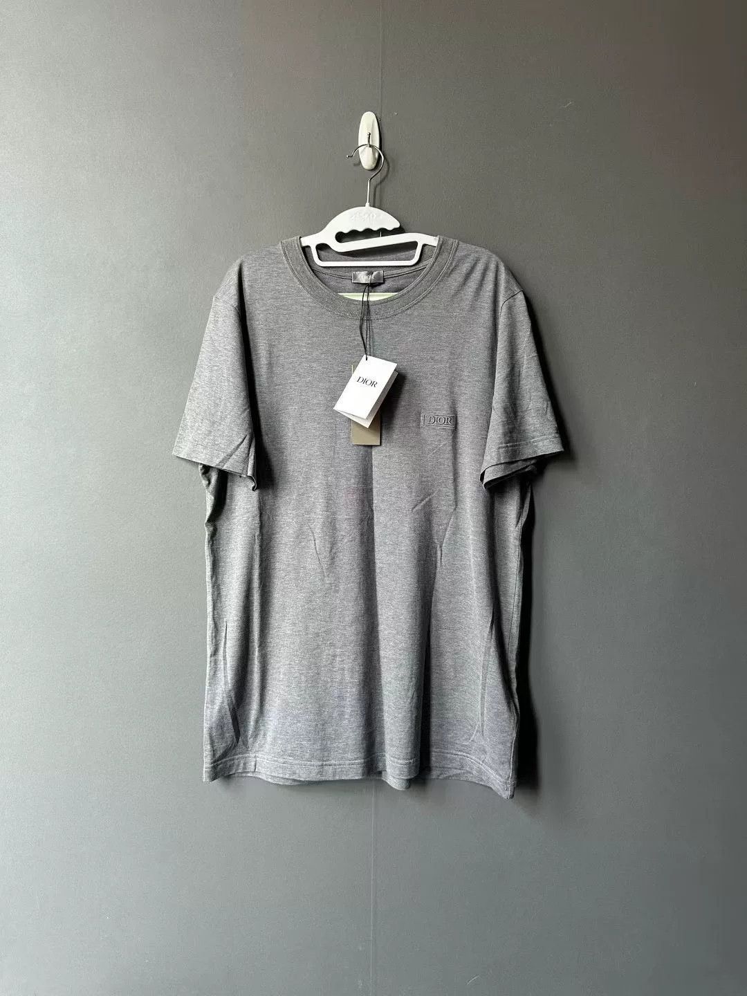 Dior Dior Gray Logo Short Sleeve T-Shirt Size US L / EU 52-54 / 3 - 1 Thumbnail