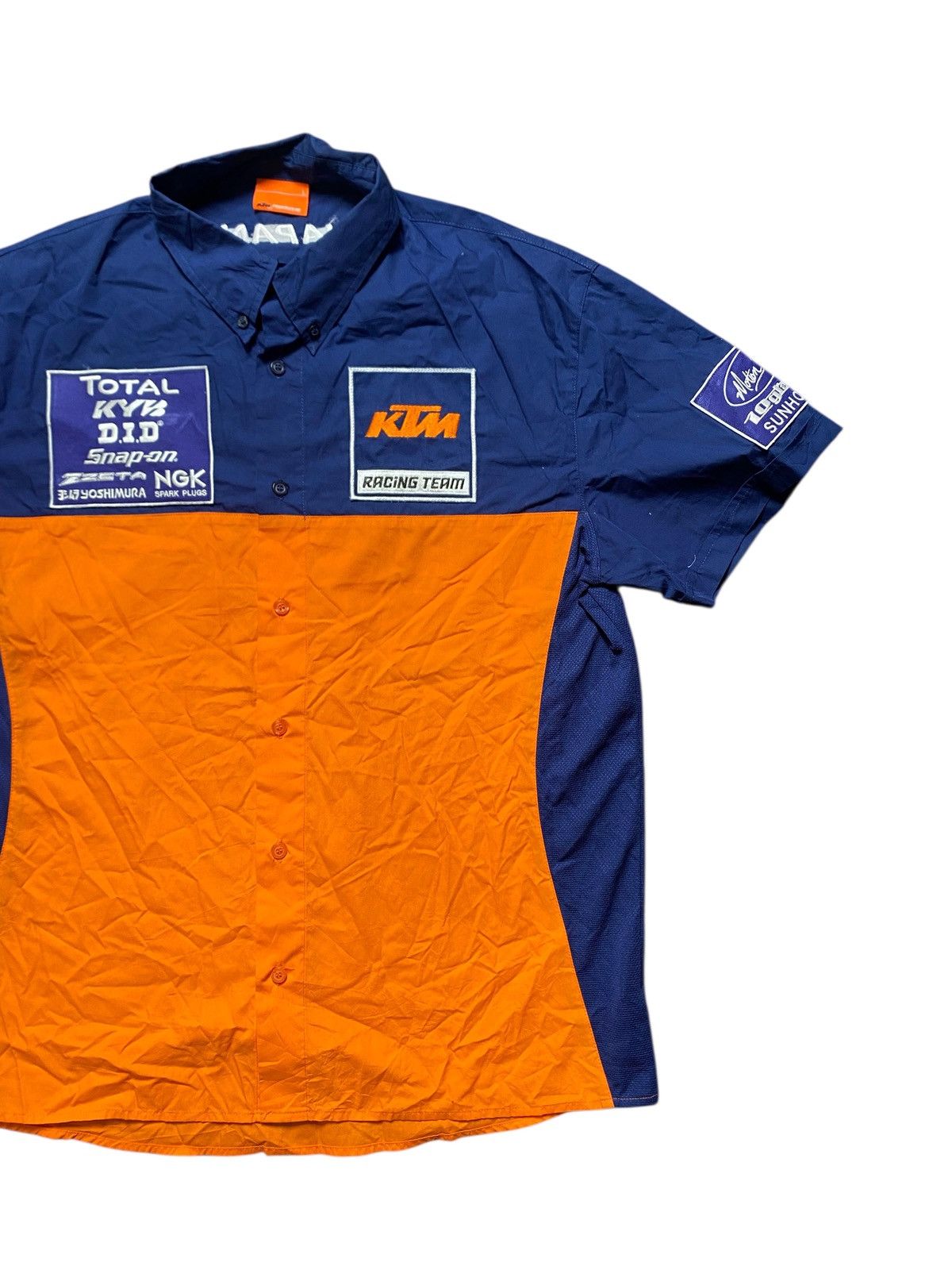 Japanese Brand VINTAGE KTM RACING TEAM JAPAN SHIRT Size US L / EU 52-54 / 3 - 4 Thumbnail