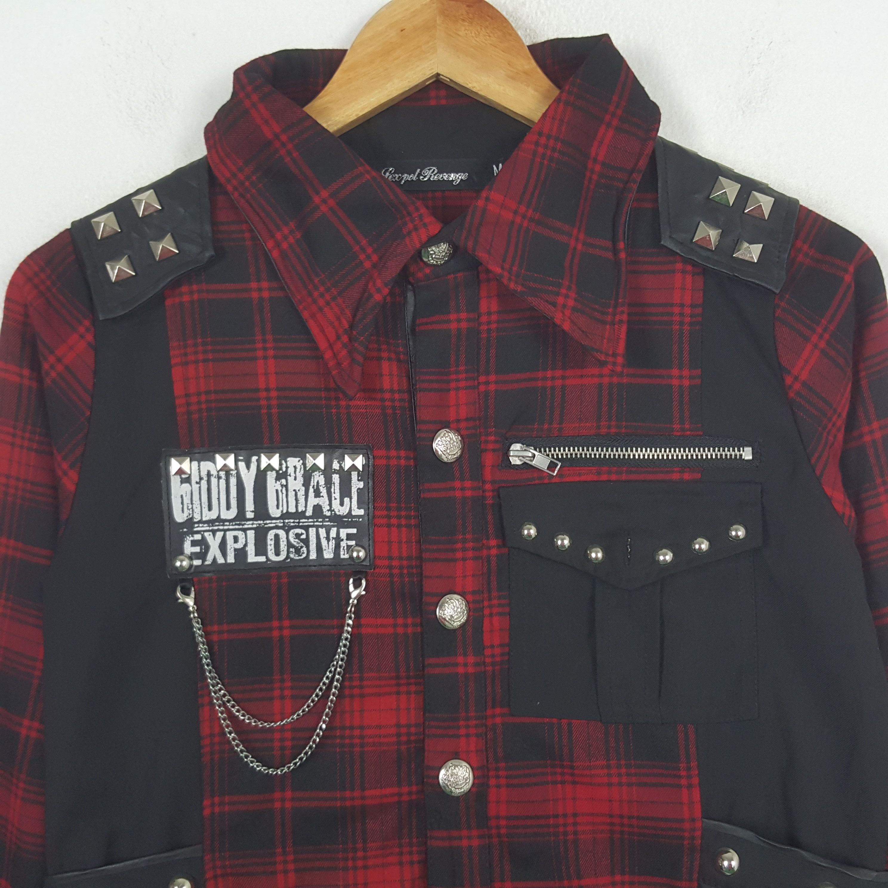 If Six Was Nine × Japanese Brand × Vintage Vintage Sexpot Revenge Punk Style Button Up Jacket C287N26 Size US XS / EU 42 / 0 - 2 Thumbnail