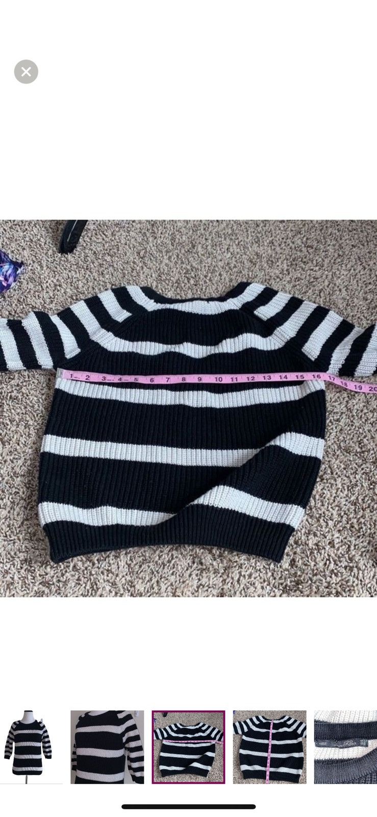 Zara Zara knit medium striped sweater Size M / US 6-8 / IT 42-44 - 6 Thumbnail