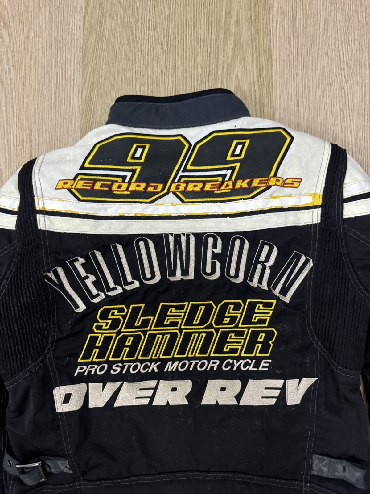 Japanese Brand × YELLOW CORN Yellow corn Record Breaker padded rider jacket Size US L / EU 52-54 / 3 - 7 Thumbnail