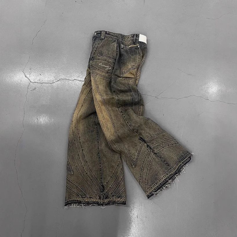 Japanese Brand Retro loose y2k high street jeans Size US 32 / EU 48 - 4 Thumbnail