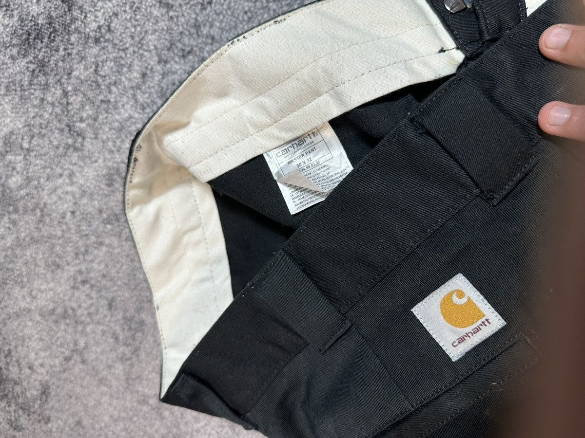 Carhartt × Carhartt Wip Y2K Carhartt Wip Master Pants Streetwear Chinos Black M USA Size US 30 / EU 46 - 4 Thumbnail