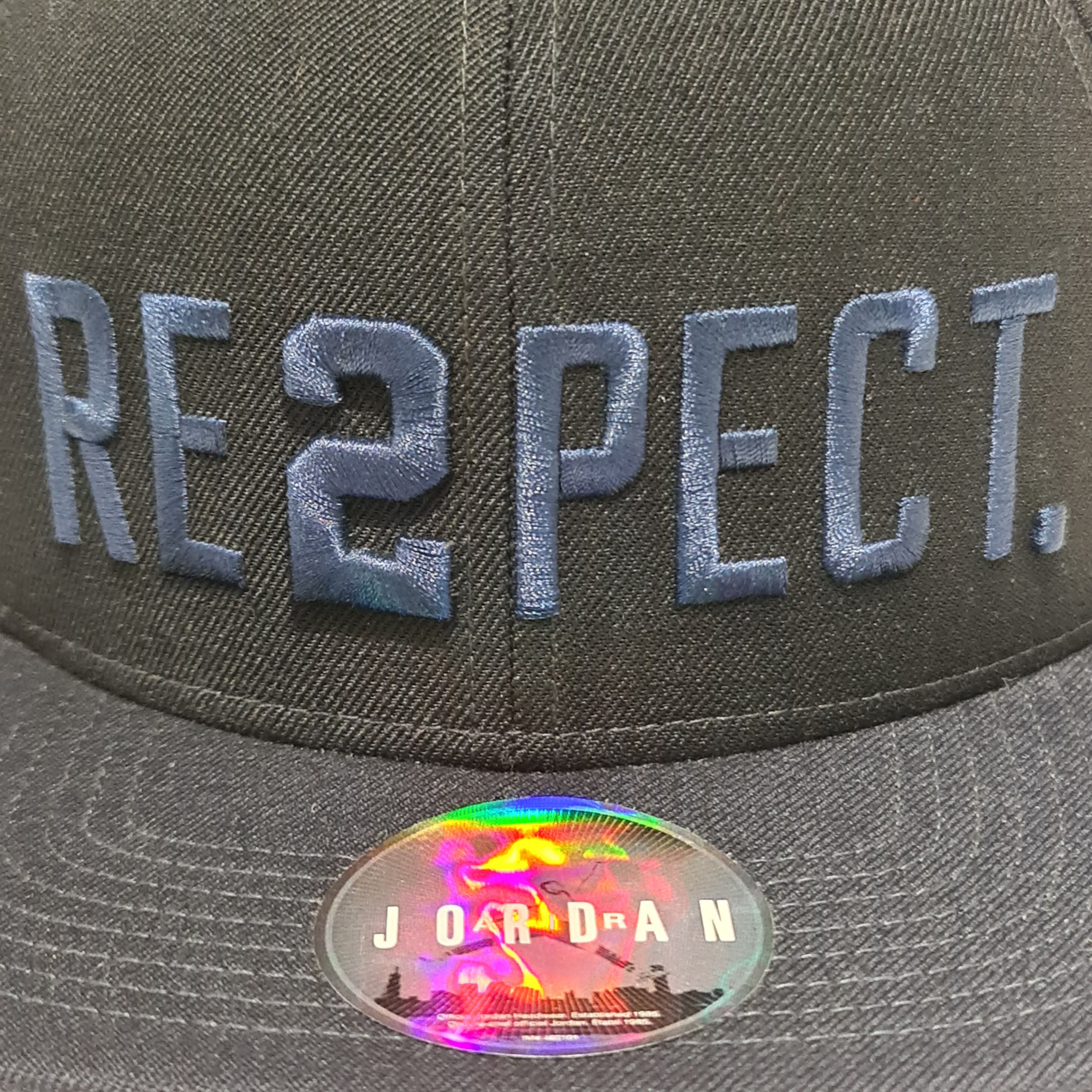 Jordan Brand Jordan Cap Snapback 'RE2PECT' Black/Navy Size ONE SIZE - 6 Thumbnail