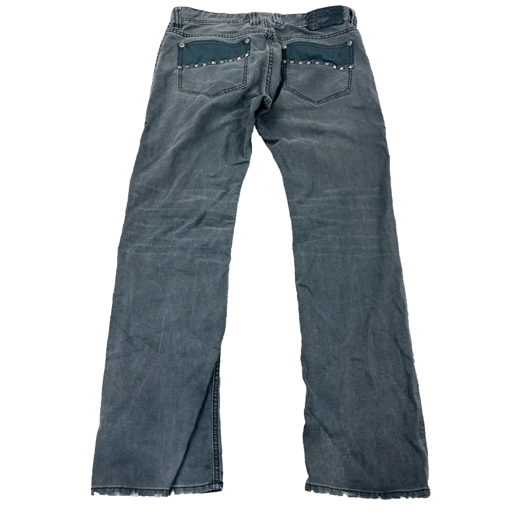 Affliction VINTAGE Affliction Men Jeans 34x31 Slim Straight Leg Black Cotton Streetwear Punk Grunge Retro Classic Male Size US 34 / EU 50 - 3 Thumbnail