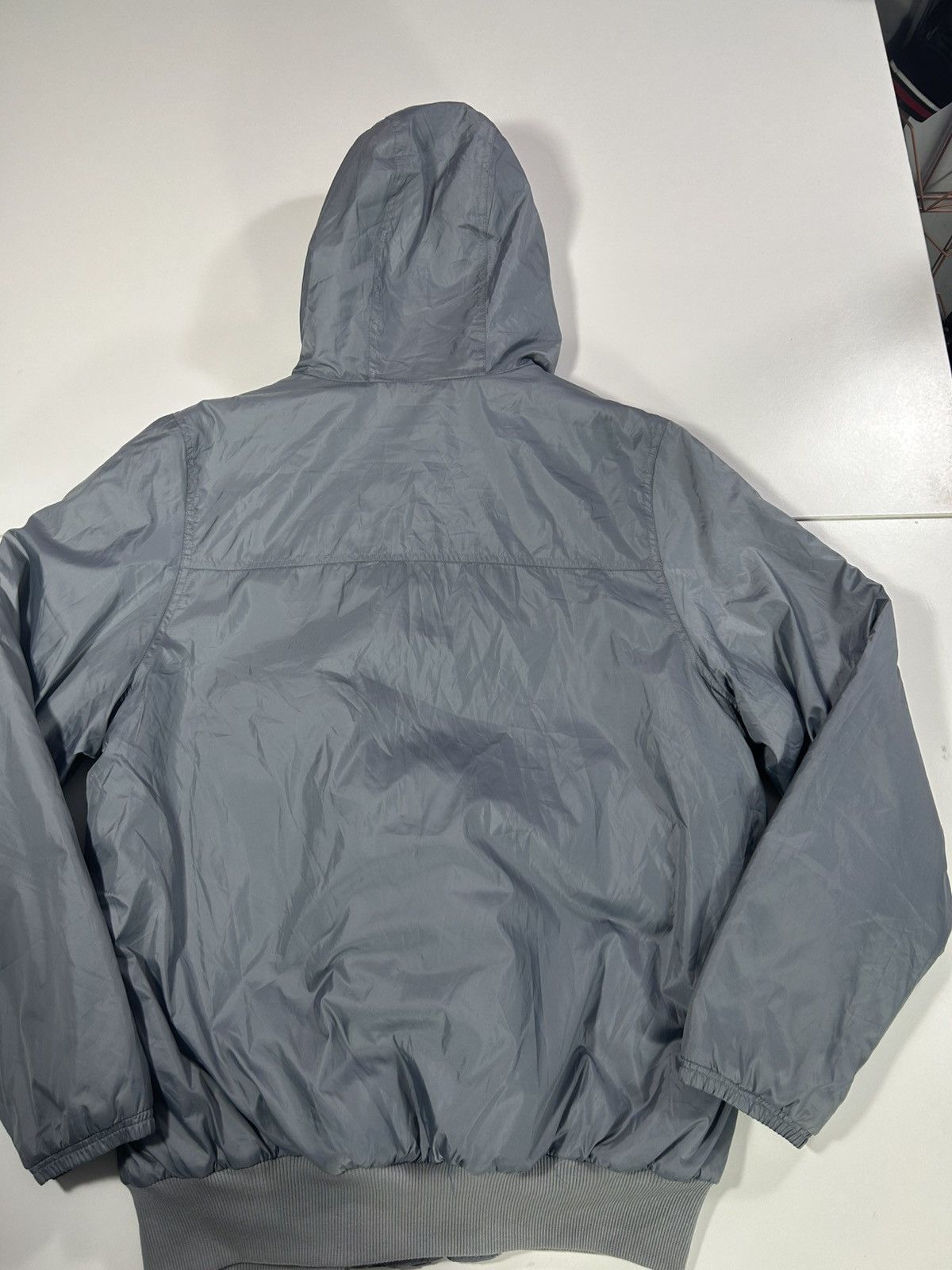Adidas MENS XL ADIDAS HOODY L/WEIGHT GREY PADDED PUFFER COAT/JACKET Size US XL / EU 56 / 4 - 4 Thumbnail