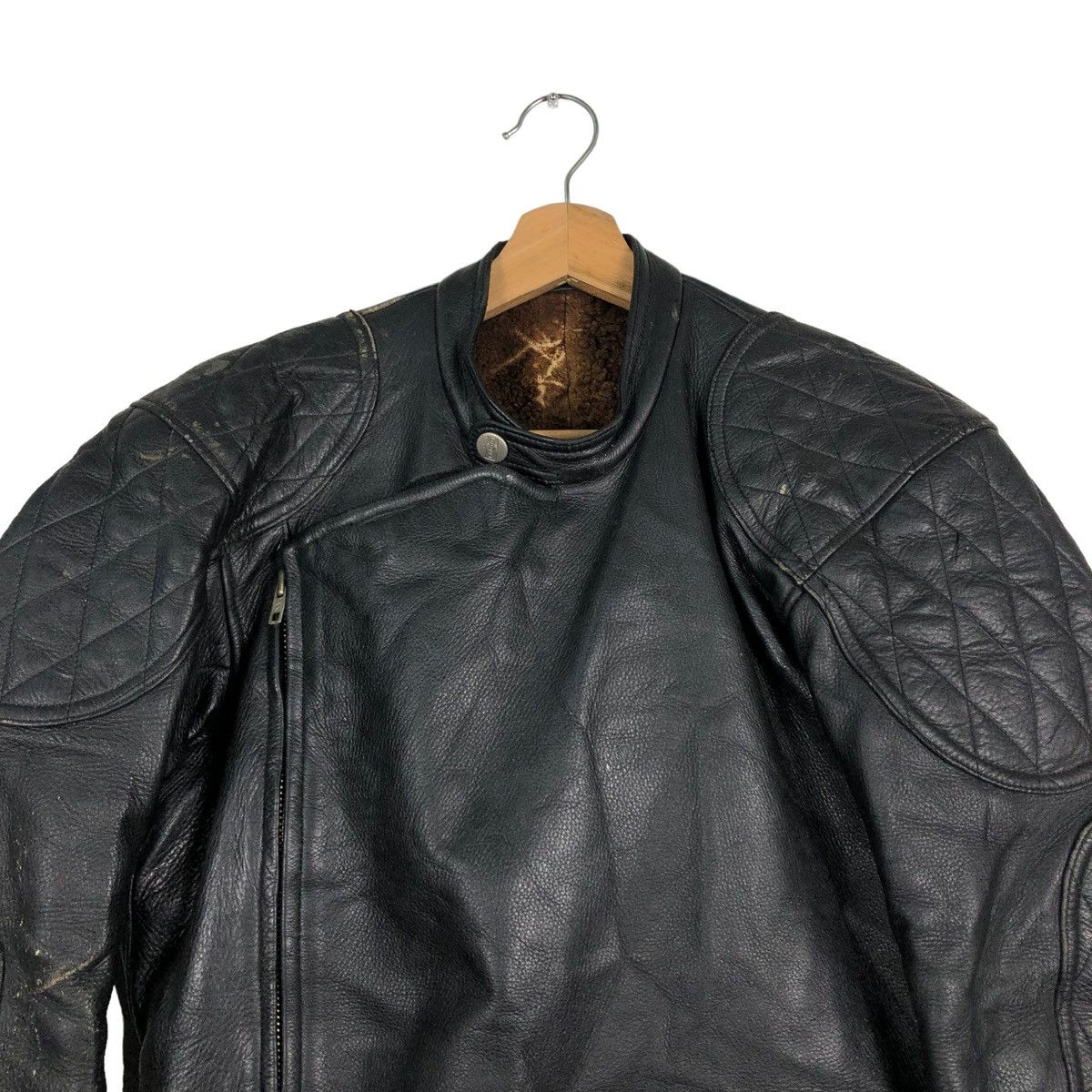 Kadoya 🔥90’s VINTAGE BIKER RACER LEATHER JACKET KADOYA JAPAN Size US M / EU 48-50 / 2 - 2 Thumbnail