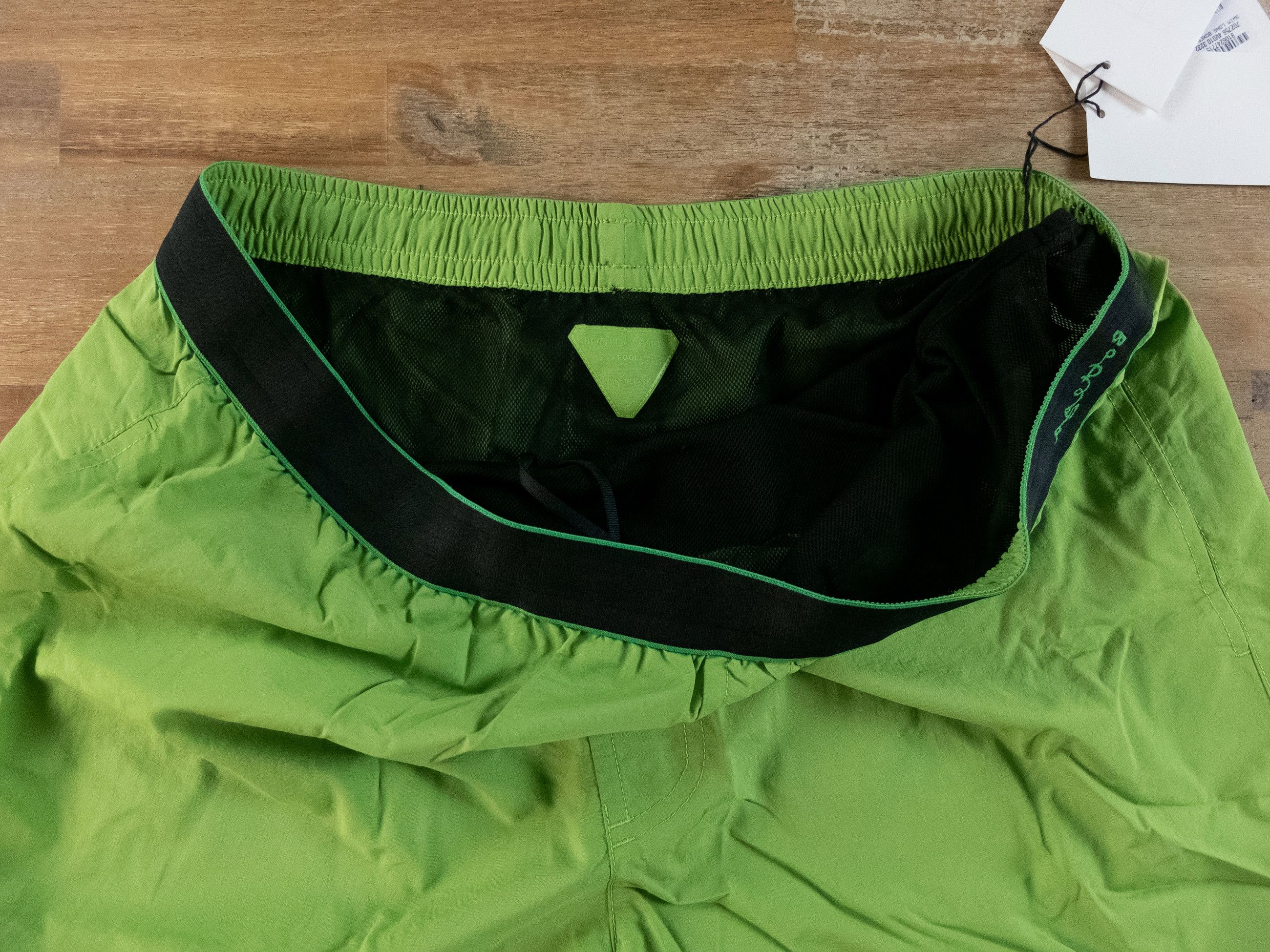 Bottega Veneta BOTTEGA VENETA solid green logo waistband swim shorts Medium Size US 32 / EU 48 - 4 Thumbnail