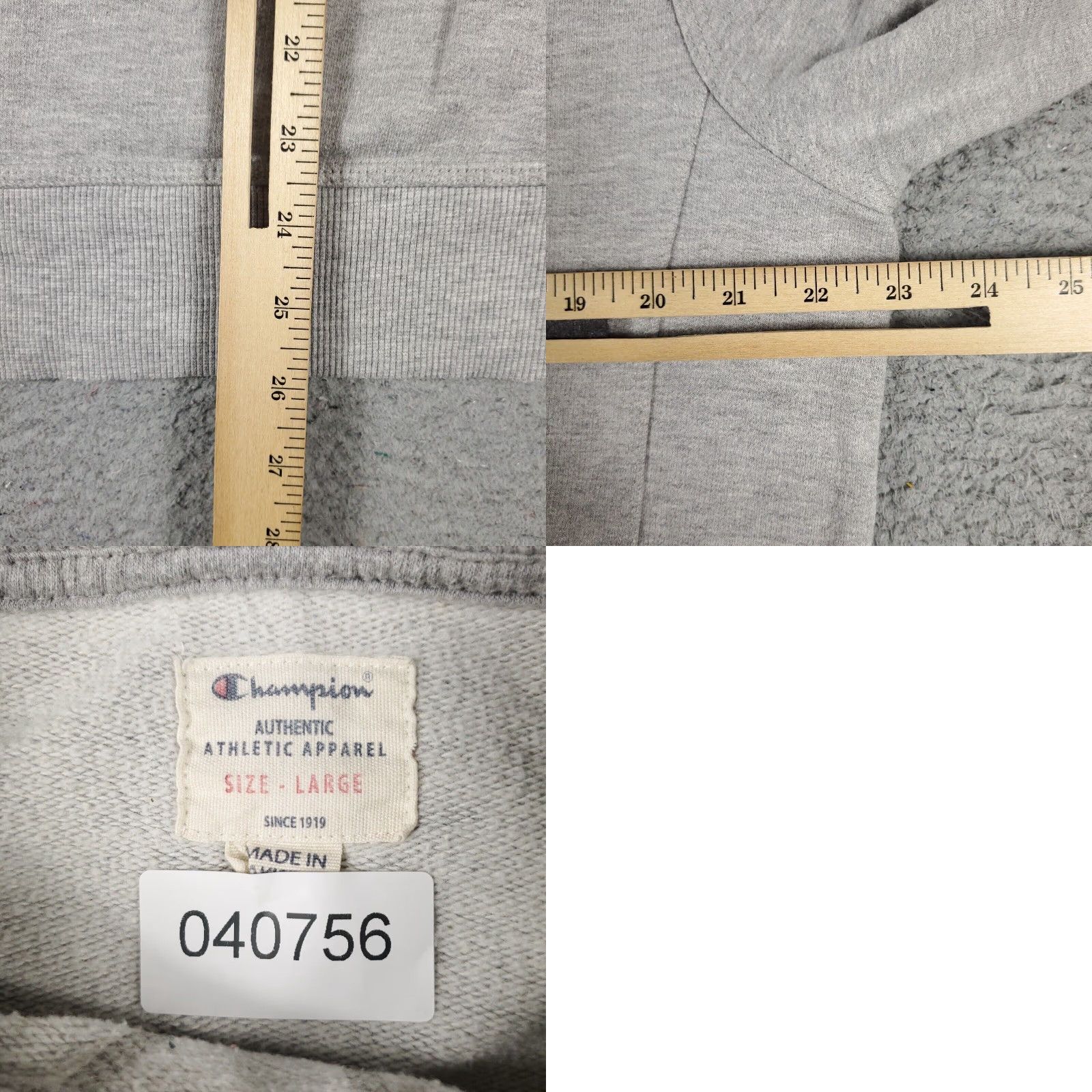 Champion Mens Gray Champion Large Casual Pullover Sweatshirt Size US L / EU 52-54 / 3 - 8 Thumbnail