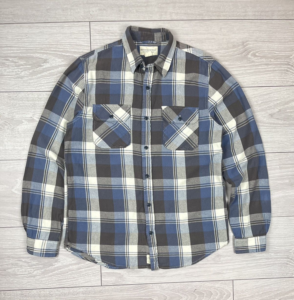 Denim & Supply Ralph Lauren Ralph Lauren Denim Supply Flannel Plaid Button Shirt Size US L / EU 52-54 / 3 - 1 Thumbnail