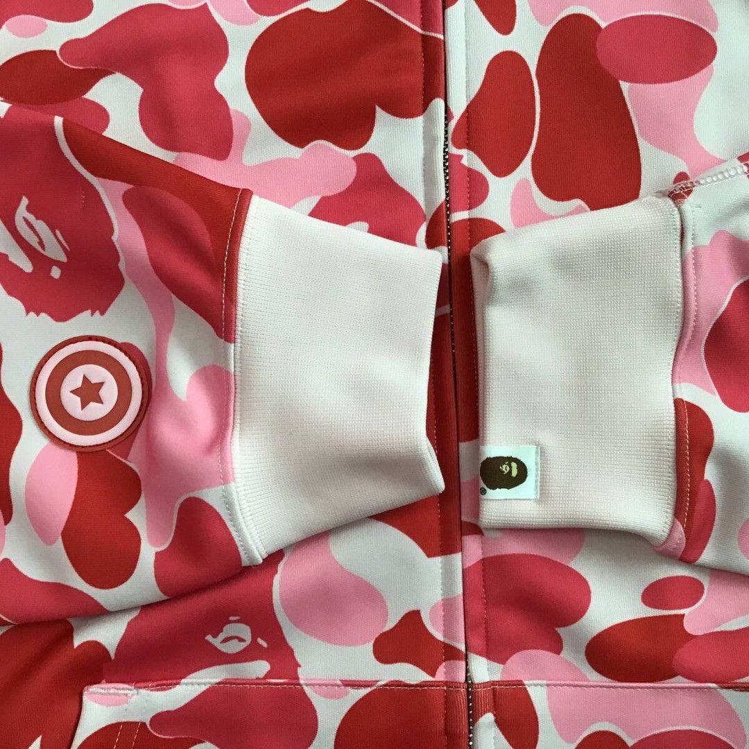 Bape BAPE ABC Camo Pink Jersey Shark Full Zip Hoodie APE Size US XL / EU 56 / 4 - 8 Thumbnail