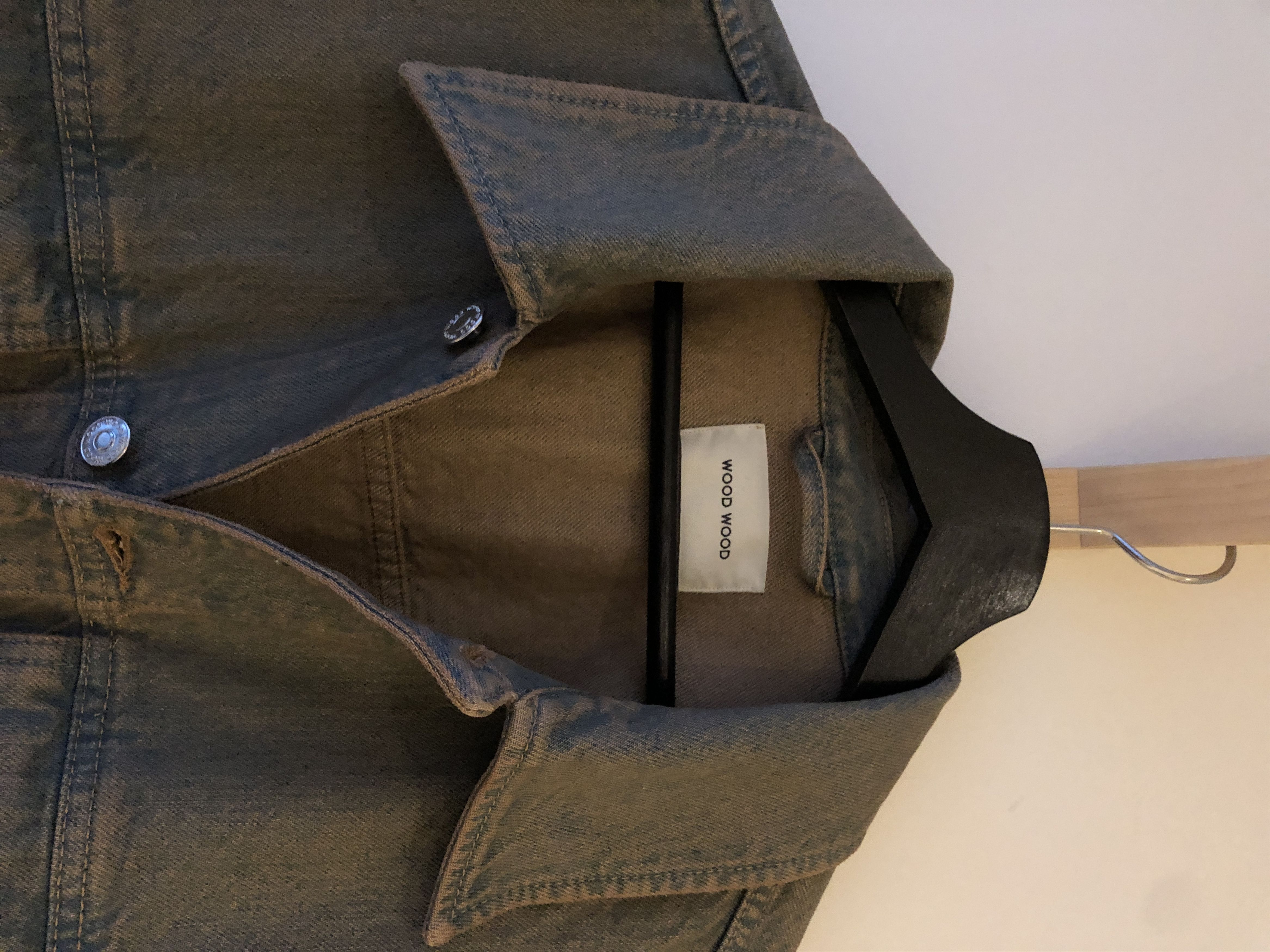 Acne Studios × Helmut Lang × Wood Wood NWOT $500 - Vintage Beige Denim Jacket Size US L / EU 52-54 / 3 - 10 Thumbnail