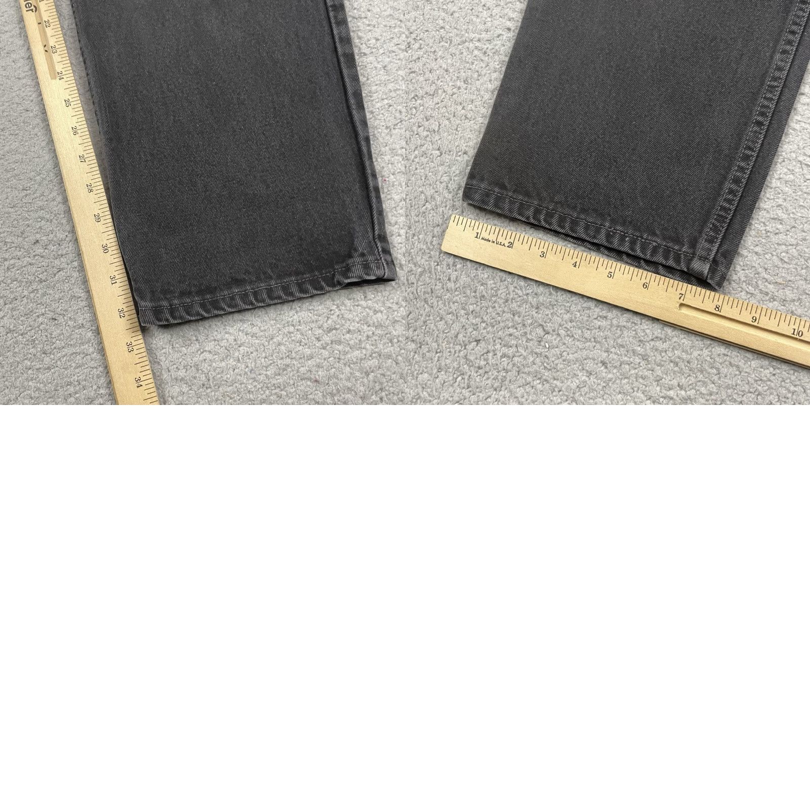 Levi's VINTAGE Levi's Jeans Mens 36x34 Black 550 Relaxed Dark Wash Denim Straight 5-Pocket Jeans Mens Levi's 550 Vintage 90s? Size US 36 / EU 52 - 10 Thumbnail
