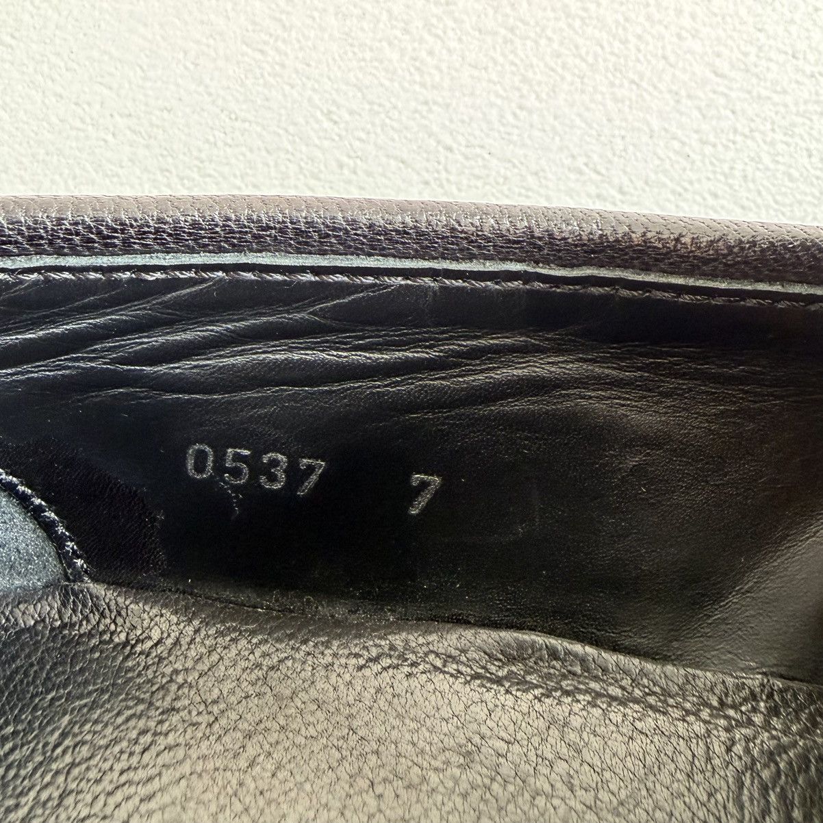 Prada Tumbled Black Leather ‘Low Profile’ Loafers Size US 9 / EU 42 - 9 Thumbnail