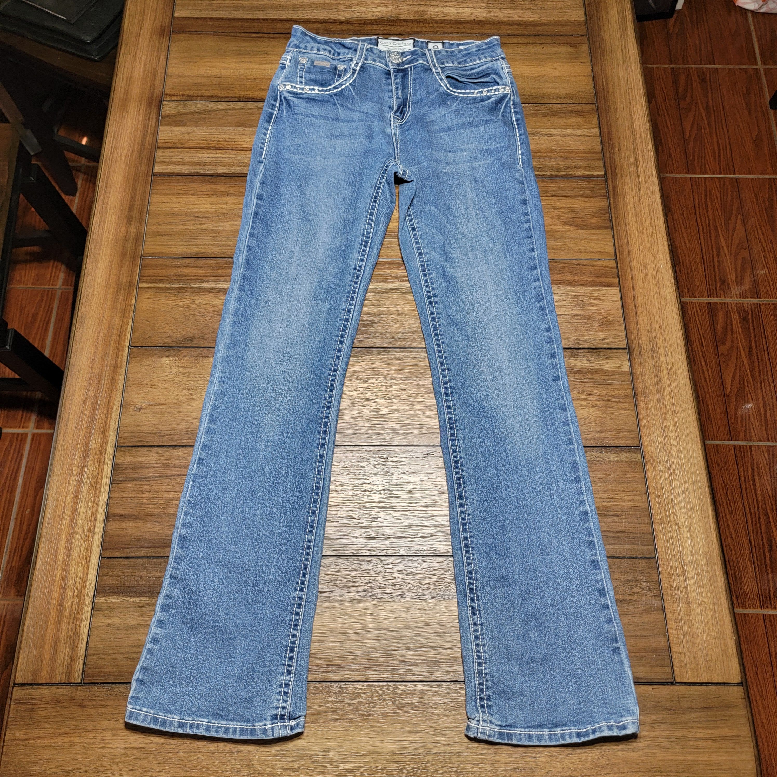 Other Sexy Couture Premium Denim Jeans Bling Pockets - Junior 9 Size 28" / US 6 / IT 42 - 1 Thumbnail