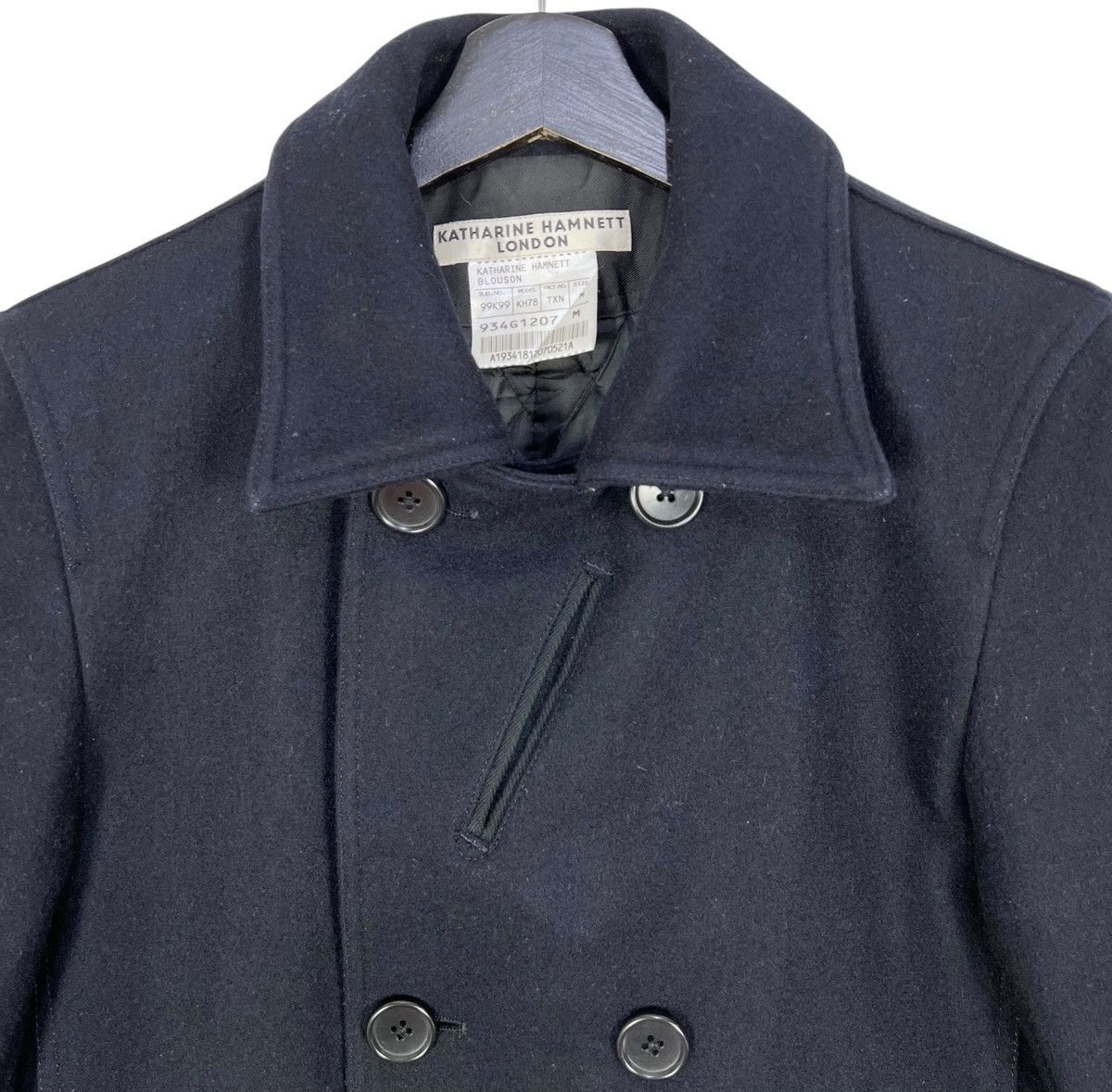 Designer × Katharine Hamnett London Katharine Hamnett London Blouson Women Wool Peacoat Size M / US 6-8 / IT 42-44 - 6 Thumbnail