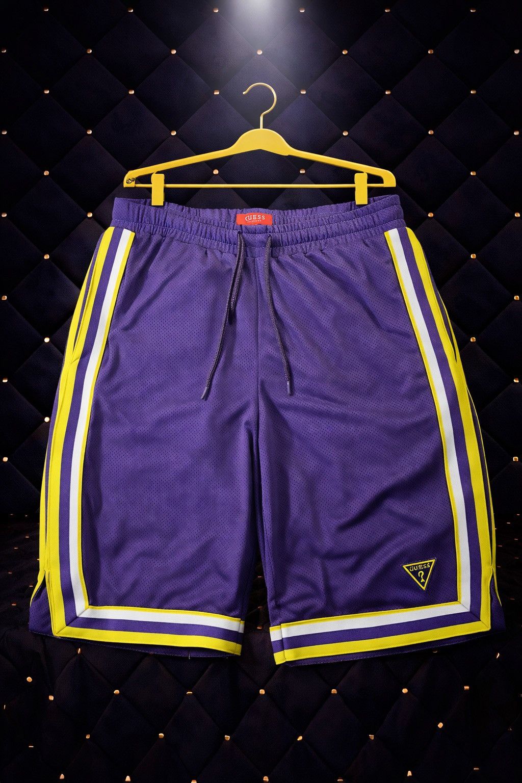 Other PURPLE GOLD TRIM BASKETBALL SHORTS Size US 32 / EU 48 - 1 Preview