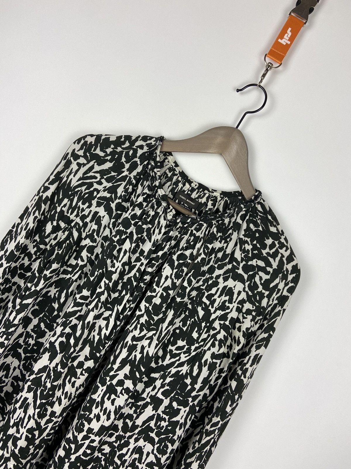 Designer × Isabel Marant Isabel Marant Silk Black and White Top Blouse Long Sleeve Size XS / US 0-2 / IT 36-38 - 12 Thumbnail