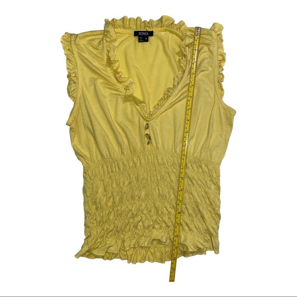 XOXO XOXO l Yellow Ruffle Scrunched Tank Size Medium Size M / US 6-8 / IT 42-44 - 5 Thumbnail