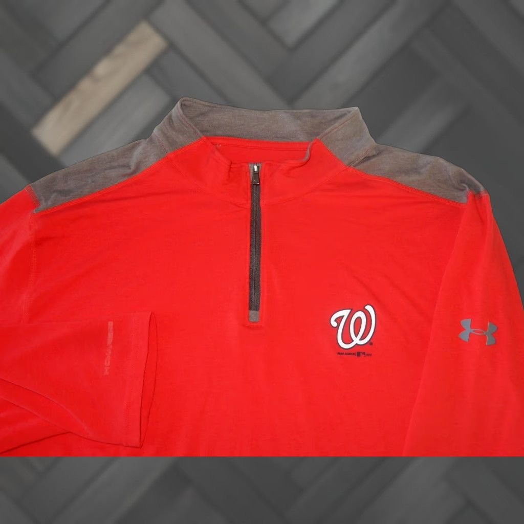 Under Armour Under Armour Sweater Men's 3XL Red Pullover Washington Nationals Shirt Size XXXL Womens Mens Girls Boys Size US XXL / EU 58 / 5 - 1 Thumbnail