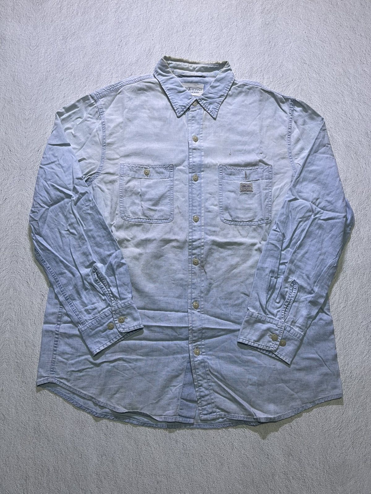Denim & Supply Ralph Lauren VINTAGE RALPH LAUREN long sleeve shirt Size US L / EU 52-54 / 3 - 5 Thumbnail