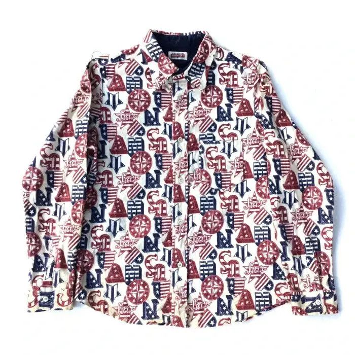 Japanese Brand × PERSON'S Person's Overprint Streetwear Style Shirt Button Up Size US S / EU 44-46 / 1 - 1 Thumbnail