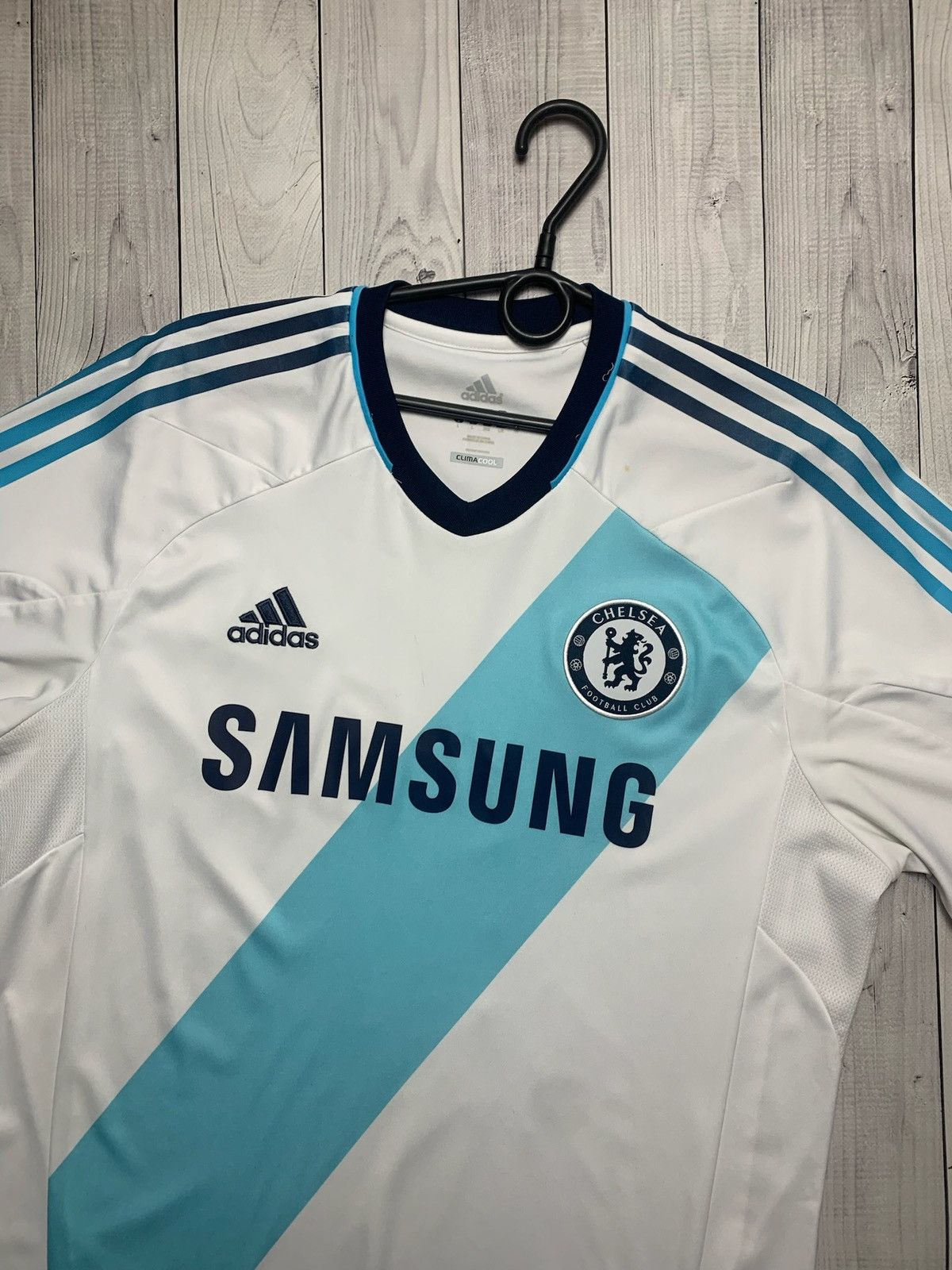 Adidas × Chelsea Soccer × Vintage Vintage adidas Chelsea soccer jersey L 17 Hazard rare away Size US L / EU 52-54 / 3 - 3 Thumbnail