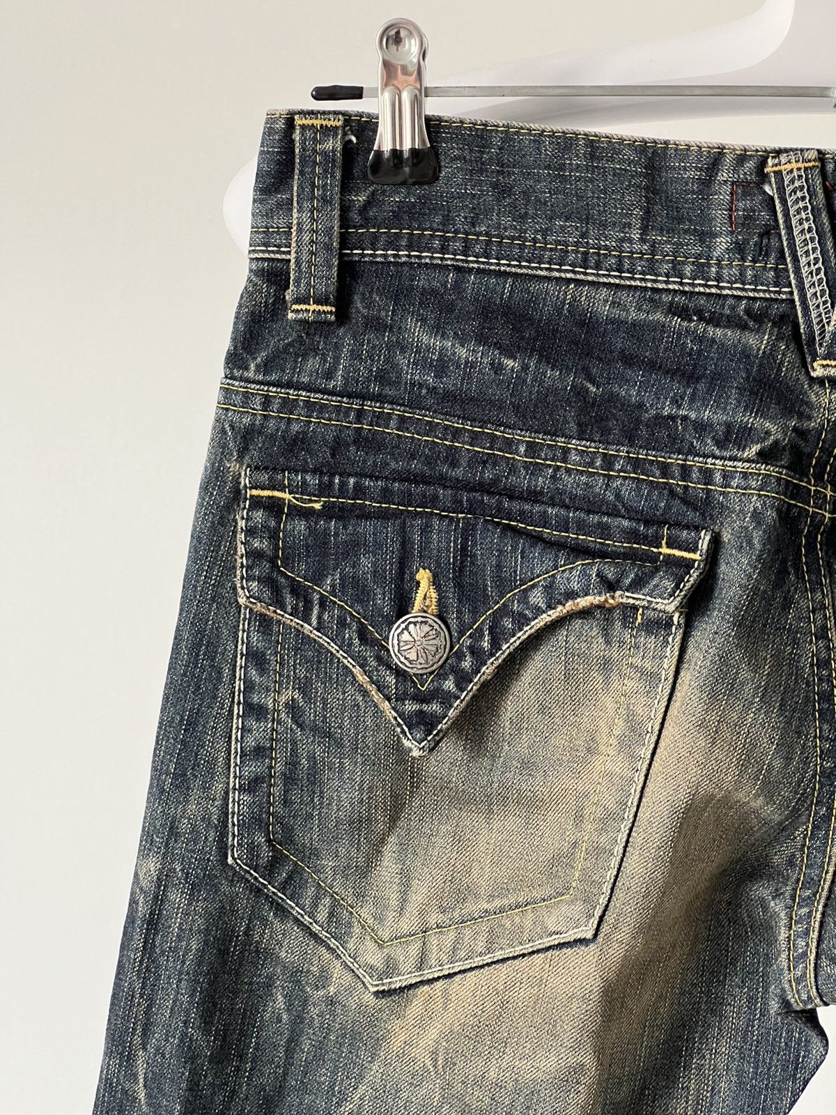 Japanese Brand P627 ET/ET BOITE FLARED DENIM MADE IN JAPAN Size US 30 / EU 46 - 13 Thumbnail