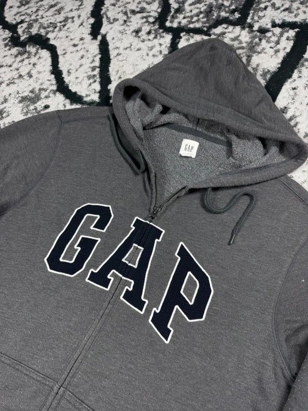 Gap Gap Gray Logo Zip Hoodie M Size US M / EU 48-50 / 2 - 3 Thumbnail