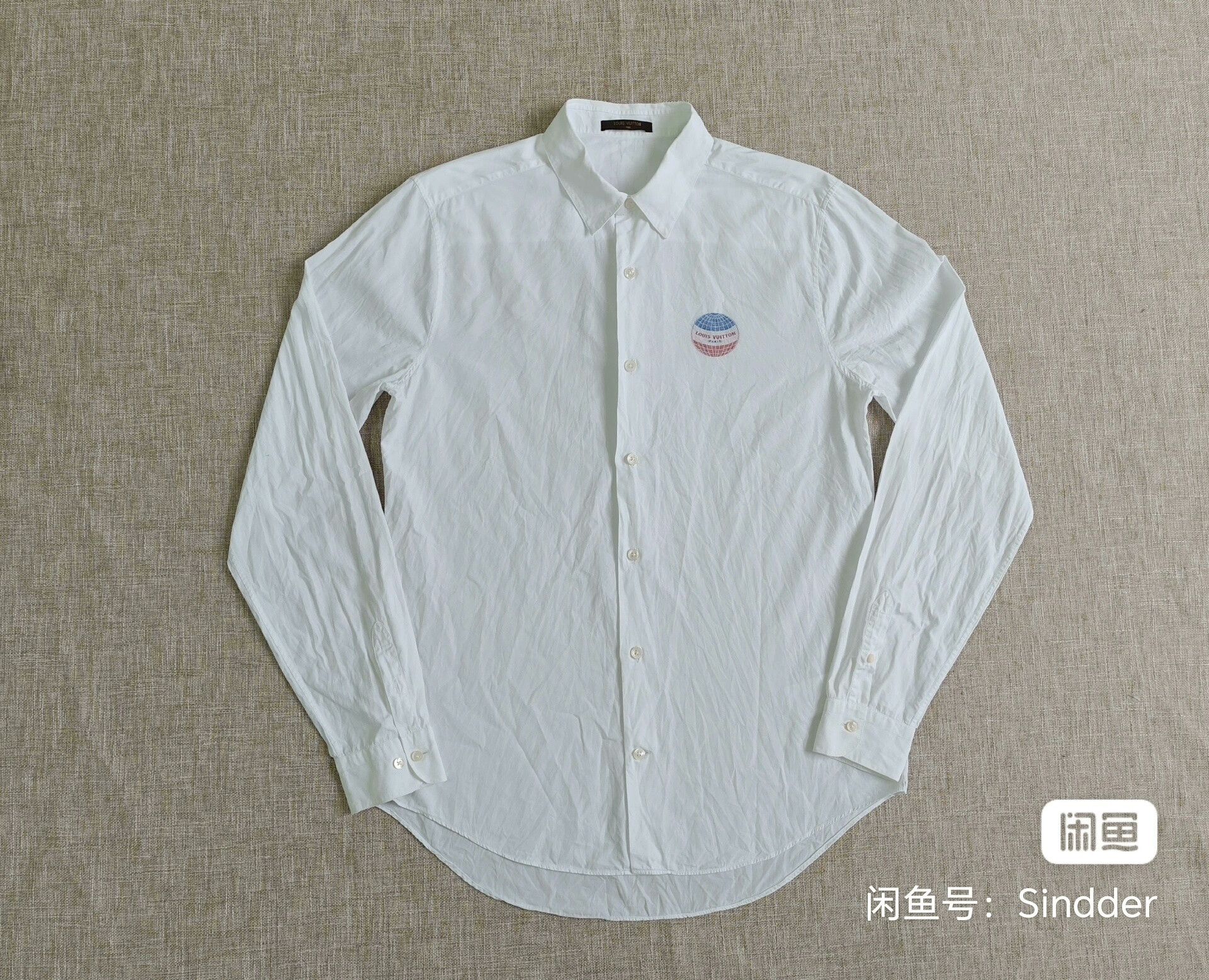 Louis Vuitton Louis Vuitton Men's Logo Cotton Shirt Size US L / EU 52-54 / 3 - 1 Thumbnail
