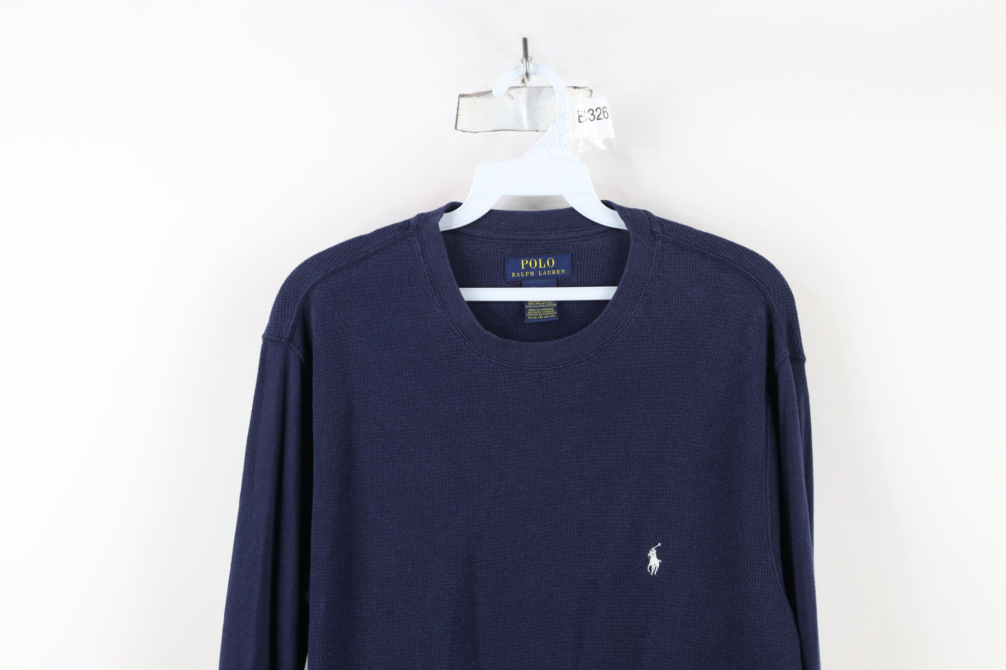 Ralph Lauren × Vintage Vintage Ralph Lauren Thermal Waffle Knit Long Sleeve T-Shirt Size US L / EU 52-54 / 3 - 2 Thumbnail