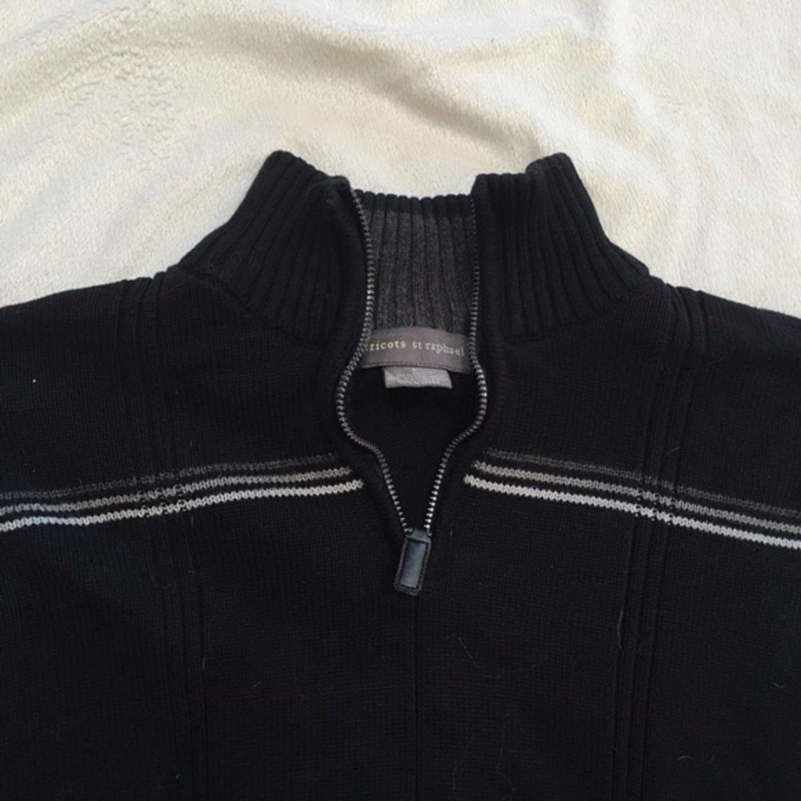 Tricots St. Raphael Tricots St. Raphael Striped Quarter Zip Sweater | Sz L Size US L / EU 52-54 / 3 - 3 Thumbnail