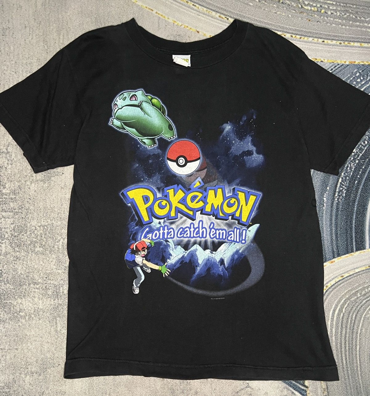 Other Vintage 90s Nintendo Pokemon Tshirt 1999 Ash Bulbasaur Poke Size US L / EU 52-54 / 3 - 1 Thumbnail
