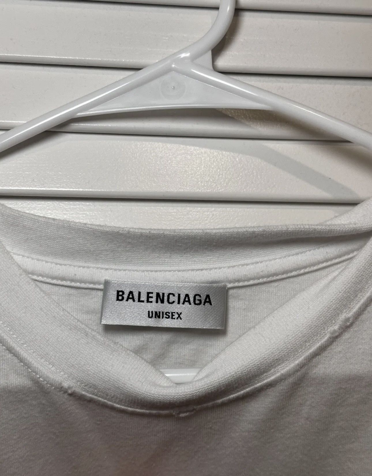 Balenciaga Balenciaga Scribble Logo White T-Shirt Size L Size US L / EU 52-54 / 3 - 3 Thumbnail