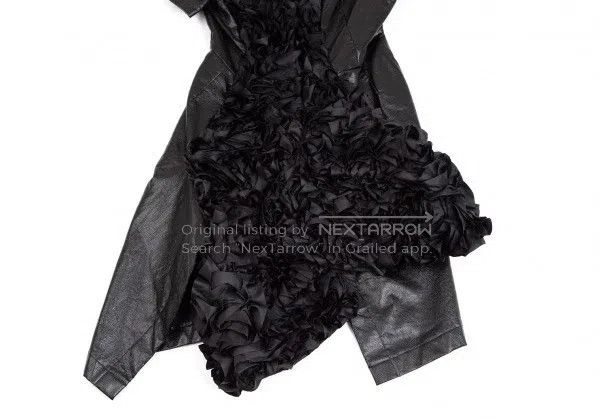 Comme des Garcons Comme des Garcons Black Retro Floral Leather Dress Size S / US 4 / IT 40 - 7 Thumbnail