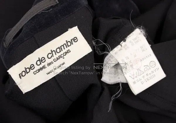 Comme des Garcons Comme Des Garcons Black velvet collar wool coat Size M / US 6-8 / IT 42-44 - 9 Thumbnail