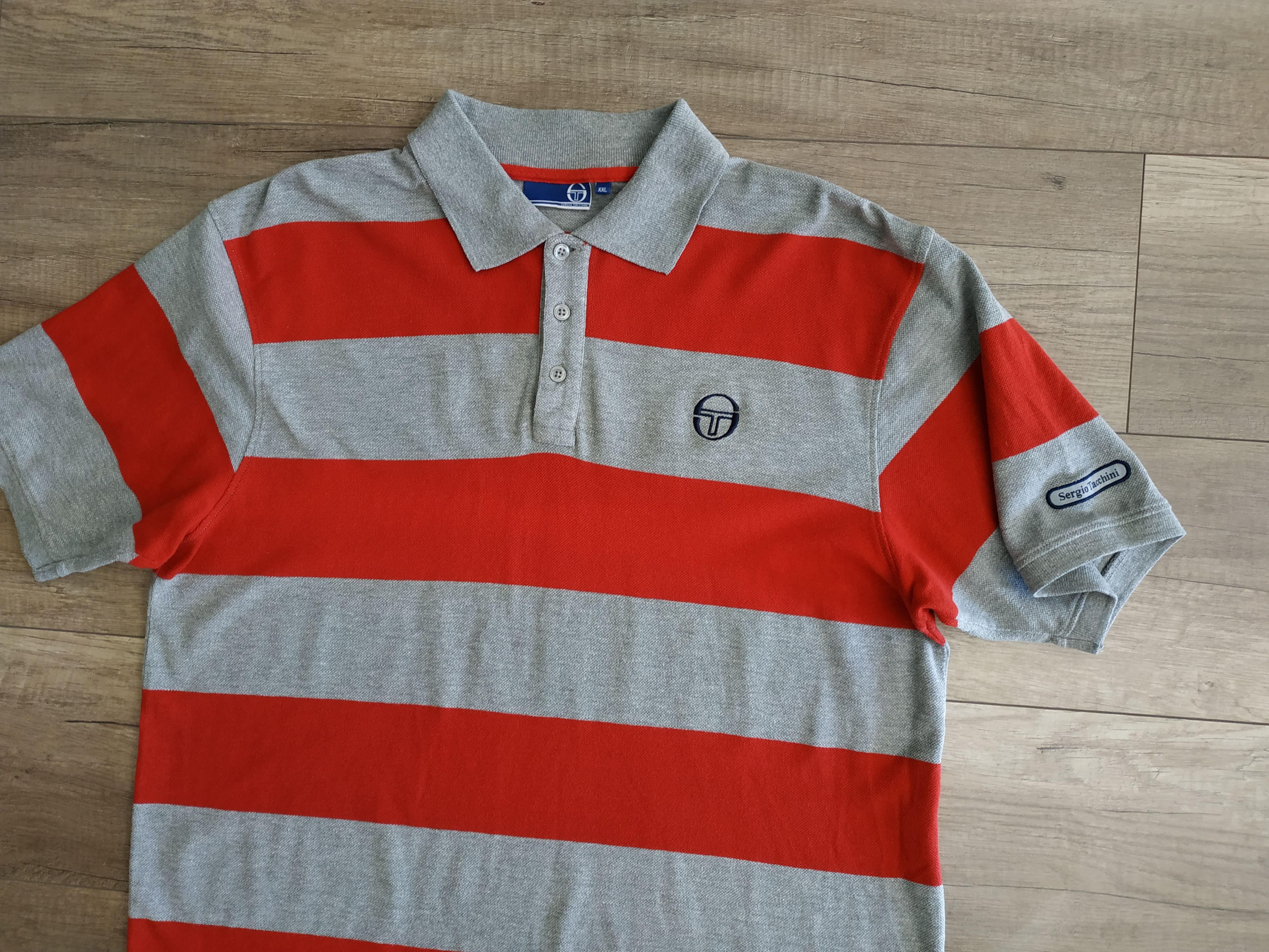 Sergio Tacchini Sergio Tacchini Men's Striped Polo Tennis Shirt, s. XXL Size US XXL / EU 58 / 5 - 2 Thumbnail