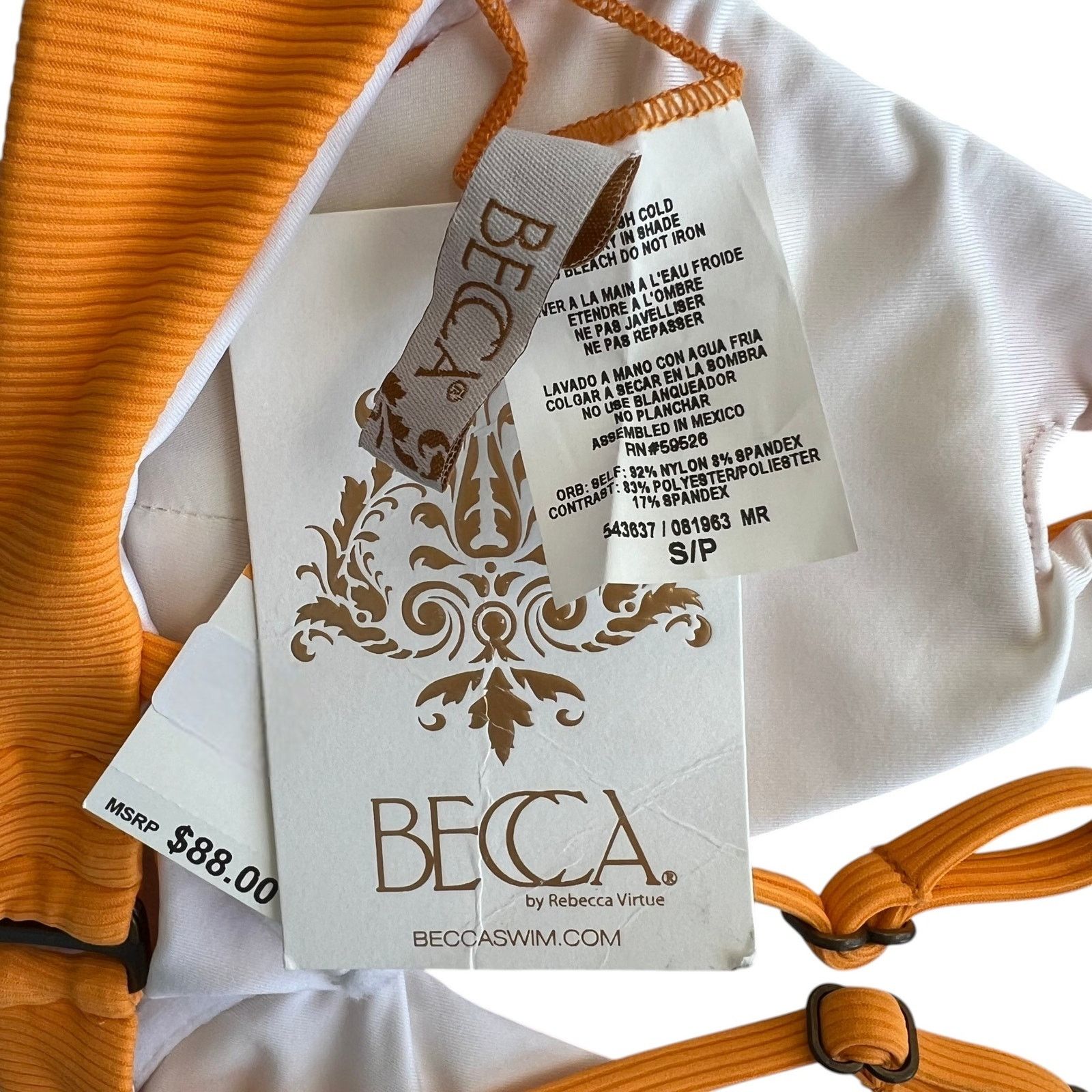 Other BECCA by Rebecca Virtue Bikini Top(S) + Botton(XS) Set Size ONE SIZE - 9 Thumbnail