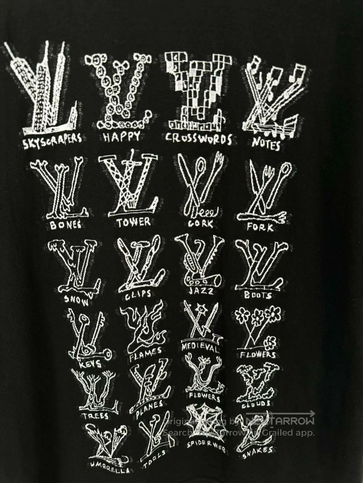Louis Vuitton Louis Vuitton Black Short Sleeve T. Size US L / EU 52-54 / 3 - 2 Thumbnail