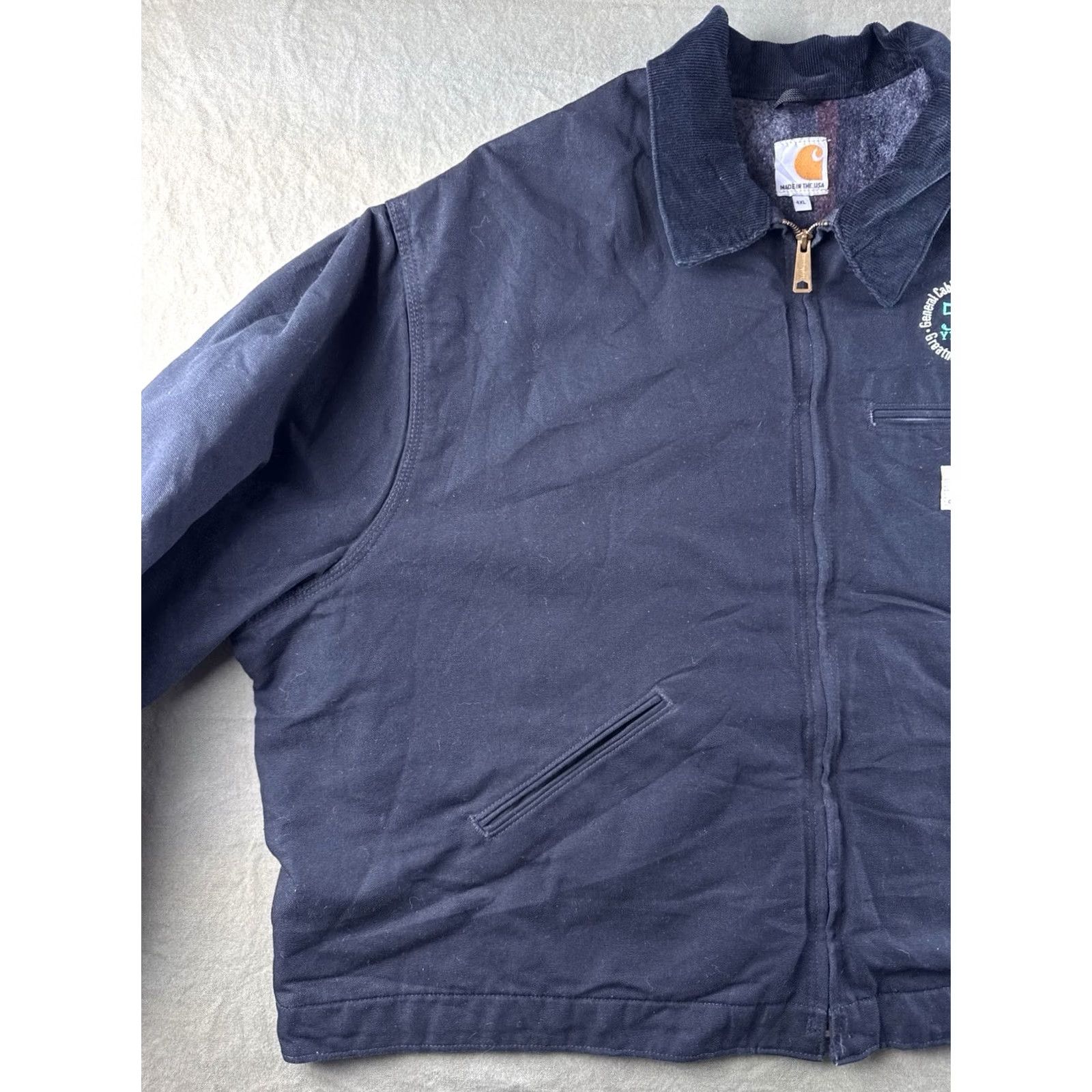 Carhartt Carhartt J001 Detroit Jacket USA Made Blanket Lined Workwear 4XL Black Mens Size US XXL / EU 58 / 5 - 7 Thumbnail