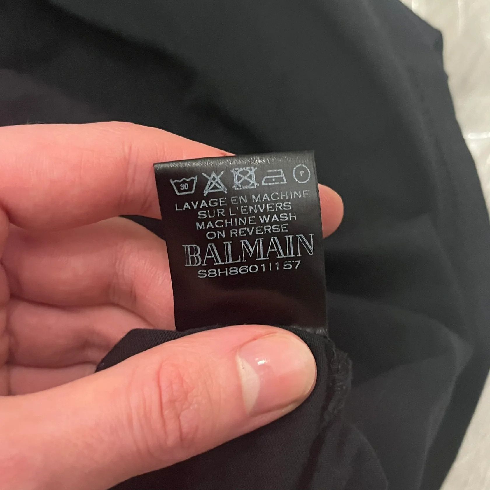 Balmain Balmain Front Logo Black Tee Size US L / EU 52-54 / 3 - 5 Thumbnail