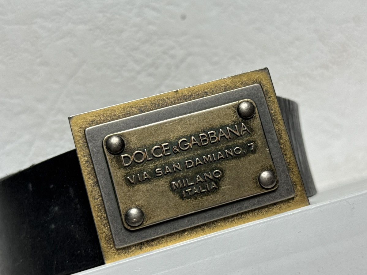 Dolce & Gabbana Dolce & Gabbana DG Leather Belt Vintage Size ONE SIZE - 2 Thumbnail